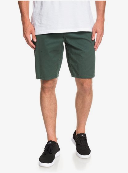 Everyday Chino Short Voor Heren Green Quiksilver quiksilver kopen in de aanbieding