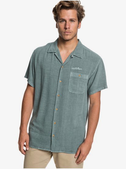 The Camp Overhemd Met Korte Mouwen Voor Heren Blue Quiksilver quiksilver kopen in de aanbieding The Camp Overhemd Met Korte Mouwen Voor Heren Blue Quiksilver quiksilver kopen in de aanbieding