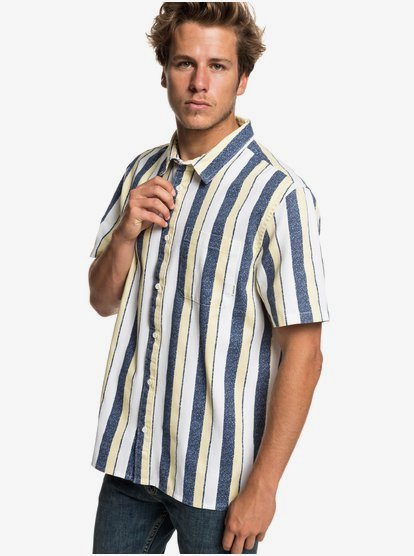 Cisco Inferno Overhemd Met Korte Mouwen Voor Heren Blue Quiksilver quiksilver kopen in de aanbieding