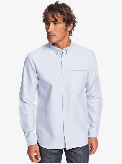 quiksilver, Рубашка с длинным рукавом Ostalamer Oxford, LIGHT BLUE (bfn0) 0 Рубашка с длинным рукавом Ostalamer Oxford Синий EQYWT03819 Quiksilver