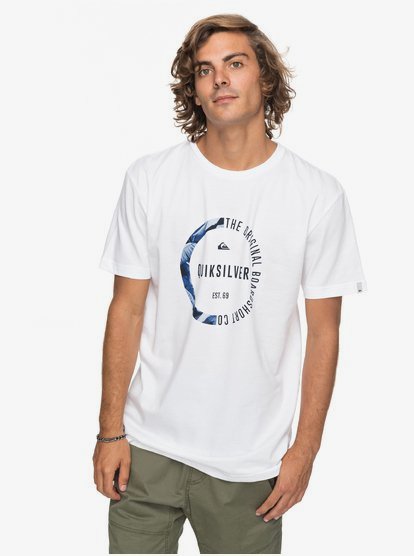 Classic Revenge T Shirt Voor Heren White Quiksilver quiksilver kopen in de aanbieding