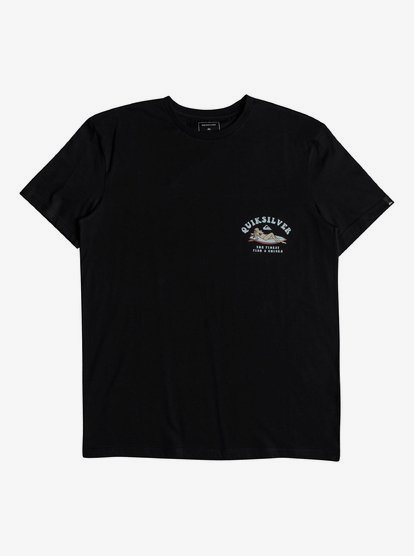 Fish And Chicks T Shirt Voor Heren Black Quiksilver quiksilver kopen in de aanbieding