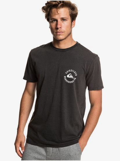 Skulled T Shirt Voor Heren Black Quiksilver quiksilver kopen in de aanbieding