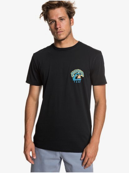 Phantasy Land T Shirt Voor Heren Black Quiksilver quiksilver kopen in de aanbieding