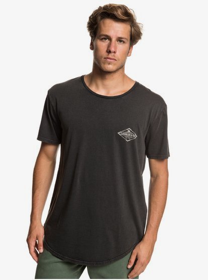 Diamond Tails T Shirt Voor Heren Black Quiksilver quiksilver kopen in de aanbieding