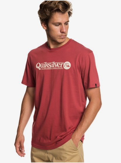 Art Tickle T Shirt Voor Heren Red Quiksilver quiksilver kopen in de aanbieding
