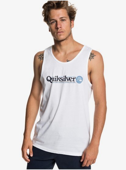 Art Tickle Tanktop Voor Heren White Quiksilver quiksilver kopen in de aanbieding