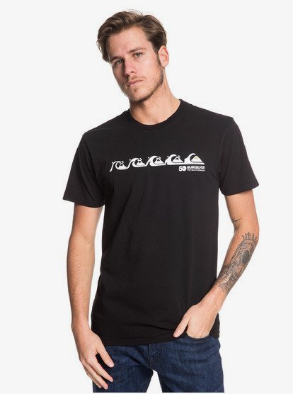 Evo T Shirt Voor Heren Black Quiksilver quiksilver kopen in de aanbieding Evo T Shirt Voor Heren Black Quiksilver quiksilver kopen in de aanbieding