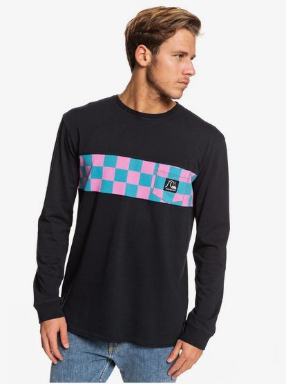 Black Ball T Shirt Met Lange Mouwen Voor Heren Quiksilver quiksilver kopen in de aanbieding