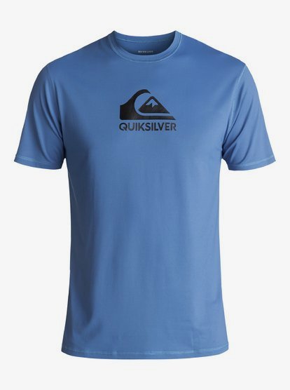 Quiksilver Mens Solid Streak Short Sleeve Rash Guard