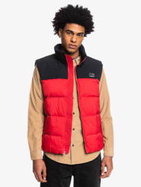 Wolf Shoulder - Colourblock Puffer Gilet for Men  EQYJK03898