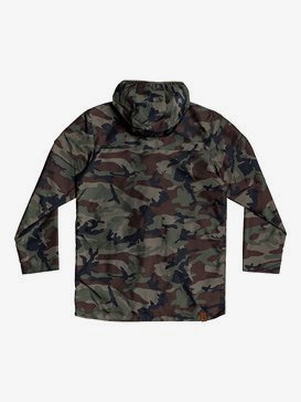 Hazards Rocks - Longline Water-Repellent Hooded Raincoat for Boys 8-16  EQBJK03185