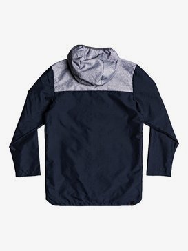 Hazards Rocks - Longline Water-Repellent Hooded Raincoat for Boys 8-16  EQBJK03185