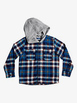 Snap Up - Long Sleeve Hooded Shirt for Boys 2-7  EQKWT03163