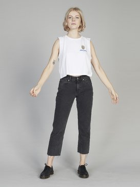 Quiksilver Womens - Cropped Loose Fit Jeans  EQWDP03002