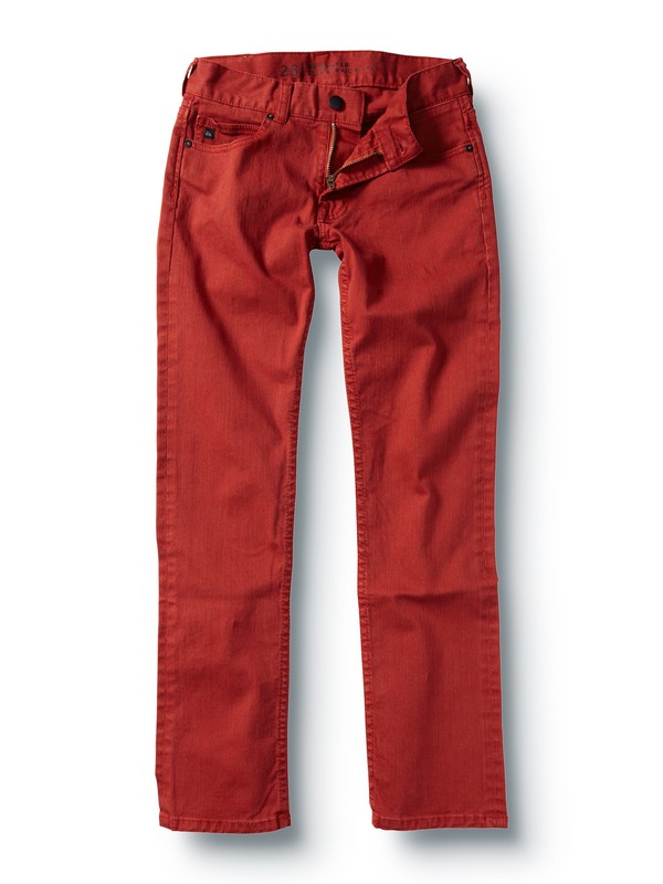 quiksilver, Boys 8-16 Distortion Jeans, BRICK RED (brk) 0 Boys 8-16 Distortion Jeans 205629 Quiksilver