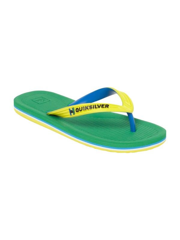 quiksilver, Boys Haleiwa 8-16 Sandal, GREEN/YELLOW (gyl) 0 Boys Haleiwa 8-16 Sandal 257131 Quiksilver