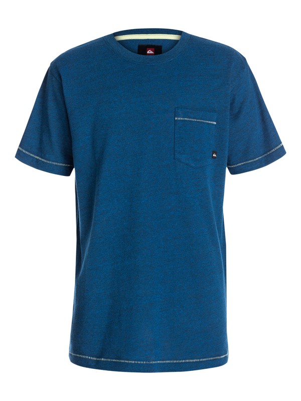 quiksilver, SCORE CORE HEATHER TEE, Olympian Blue-h (bqzh) 0 SCORE CORE HEATHER TEE 40444020 Quiksilver