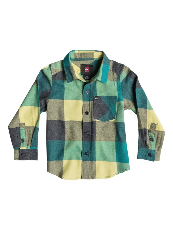 quiksilver, BOX PLAID SHIRT, Bayou - Solid (bqj0) 0 BOX PLAID SHIRT 40444036 Quiksilver