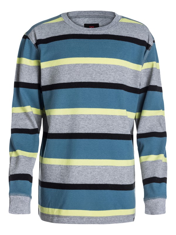 quiksilver, SNIT STRIPE, Bluestone - Solid (bmc0) 0 SNIT STRIPE 40464017 Quiksilver
