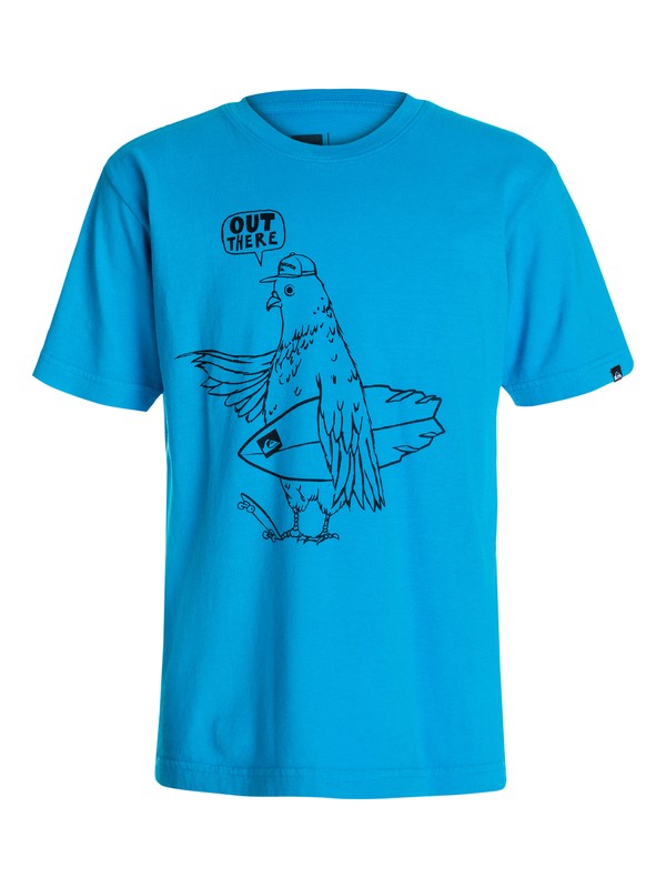 quiksilver, FOR THE BIRDS TEE, Malibu Blue-f (bmaf) 0 FOR THE BIRDS TEE 40464069 Quiksilver