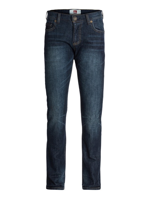 quiksilver, Boys 8-16 Distortion Slim Jeans, Insignia Blue-w (bsnw) 0 Boys 8-16 Distortion Slim Jeans 40465023 Quiksilver