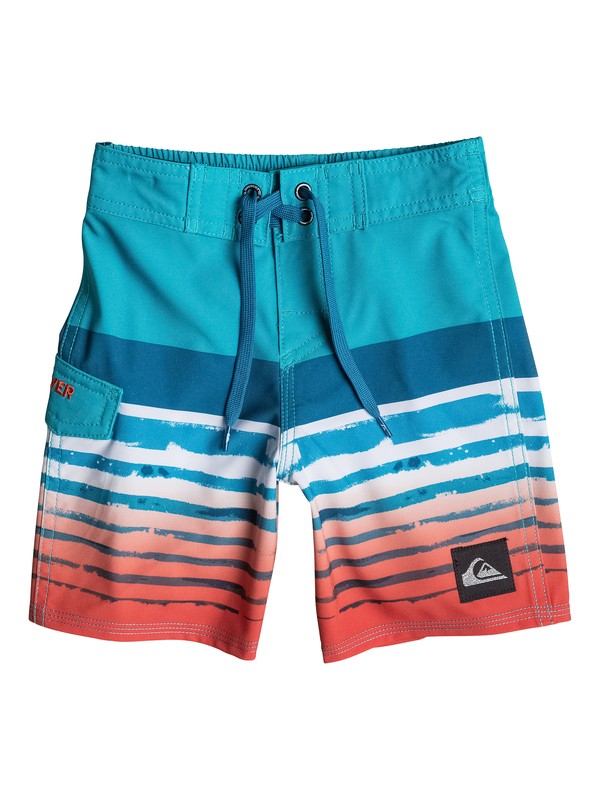 quiksilver, Baby Crashers Boardshorts, Tile Blue - Solid (bpm0) 0 Baby Crashers Boardshorts 40475031 Quiksilver