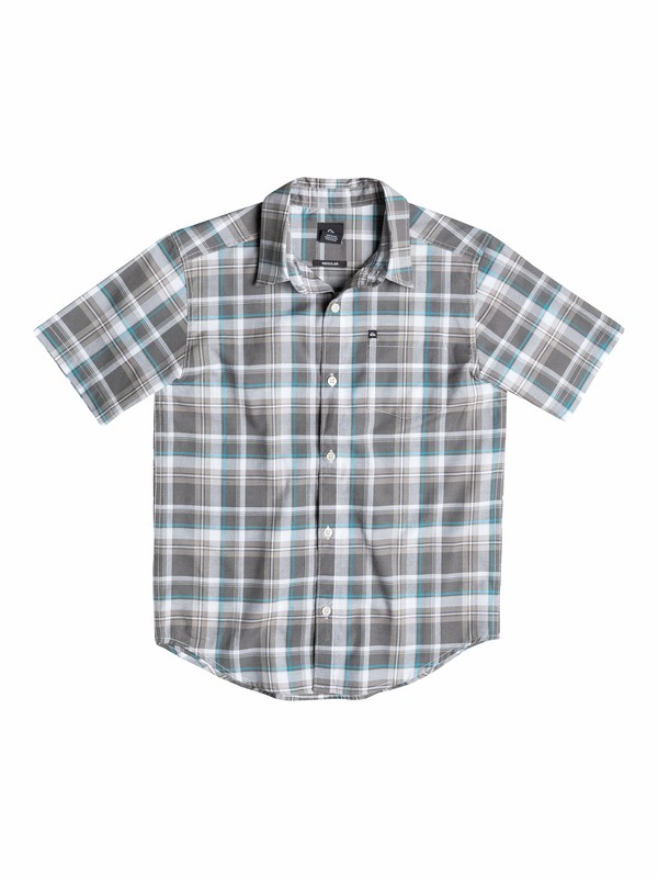 quiksilver, Boys 2-4 General Pat Short Sleeve Shirt, Dark Shadow (krp0) 0 Boys 2-4 General Pat Short Sleeve Shirt 40544012 Quiksilver