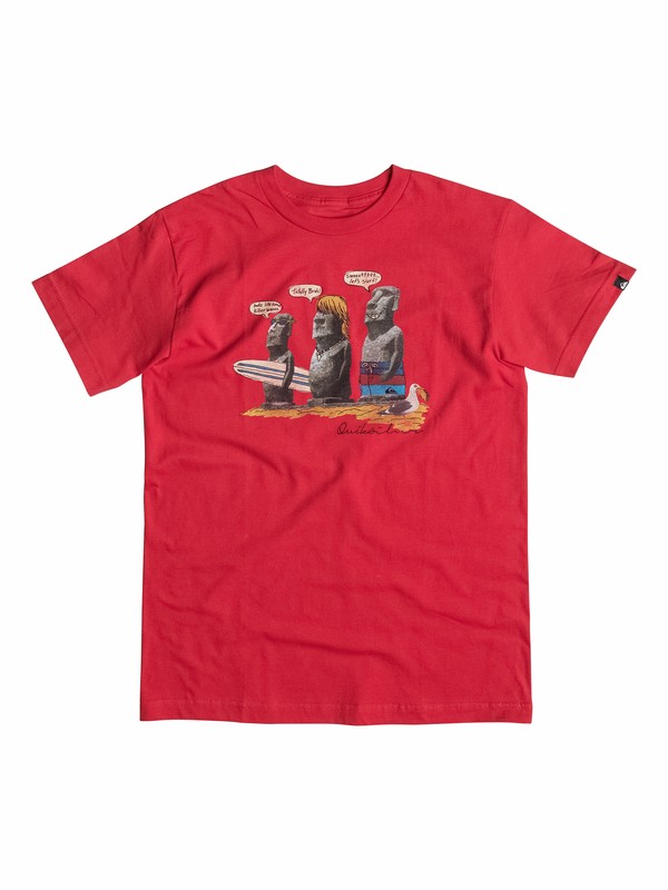 quiksilver, Boys 2-4 Easter Island T-Shirt, Formula One (rqr0) 0 Boys 2-4 Easter Island T-Shirt 40544147 Quiksilver