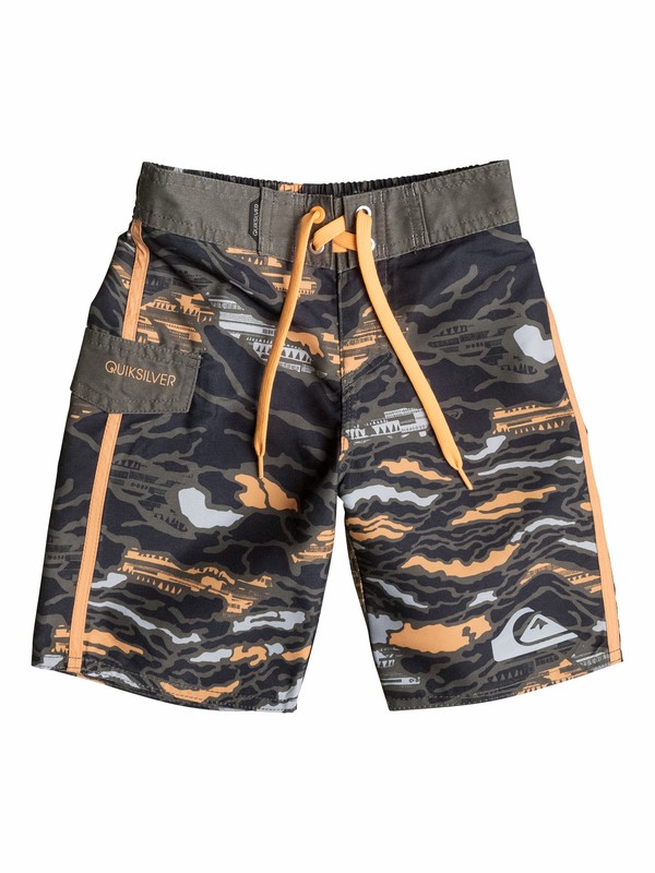 quiksilver, Boys 2-4 Frames Reflector Camo Boardshorts, Bungee Cord (sps0) 0 Boys 2-4 Frames Reflector Camo Boardshorts 40545010 Quiksilver