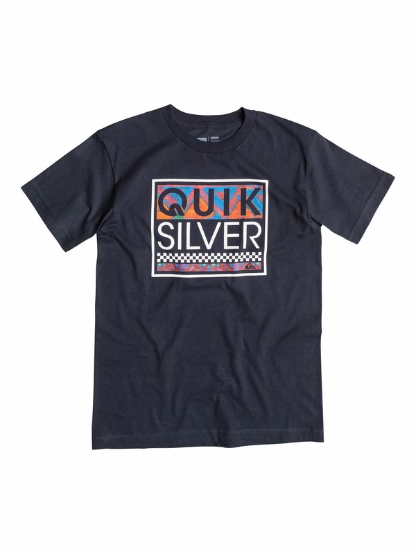 quiksilver, Boys 8-16 Blockout T-Shirt, Navy Blazer - Solid (byj0) 0 Boys 8-16 Blockout T-Shirt 40564073 Quiksilver