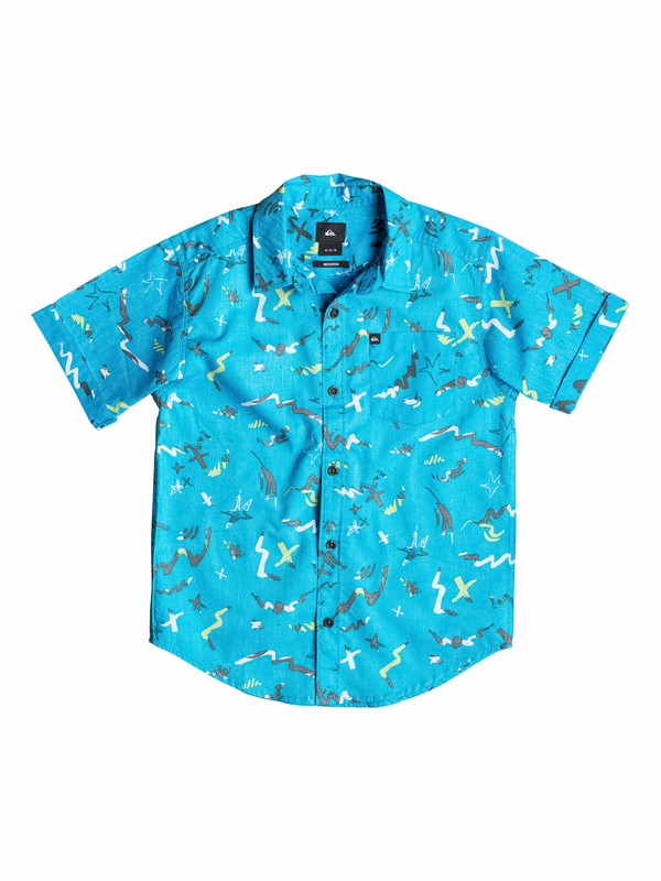 quiksilver, Boys 8-16 Warsplash Reverse Shirt, Hawaiian Ocean (bmj0) 0 Boys 8-16 Warsplash Reverse Shirt 40564134 Quiksilver