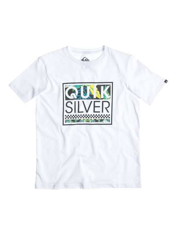 quiksilver, Baby Blockhead Yardage T-Shirt, Bright White (wbb0) 0 Baby Blockhead Yardage T-Shirt 40574024 Quiksilver
