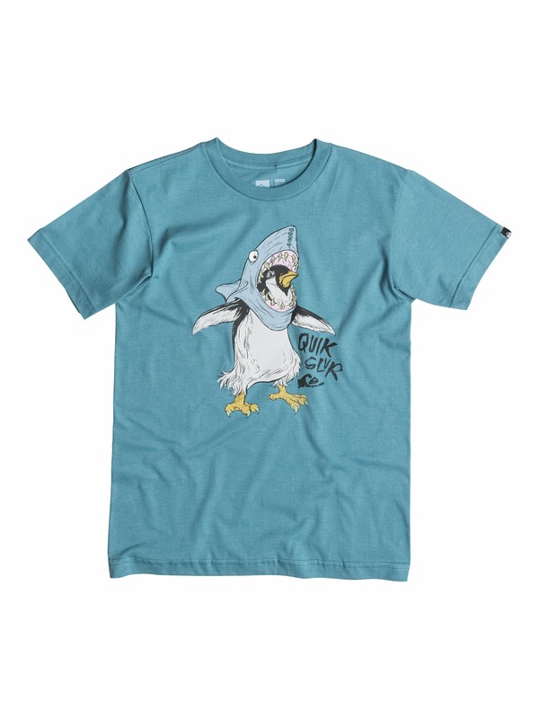 quiksilver, Baby Im-A-Shark T-Shirt, Bluestone - Solid (bmc0) 0 Baby Im-A-Shark T-Shirt 40574059 Quiksilver
