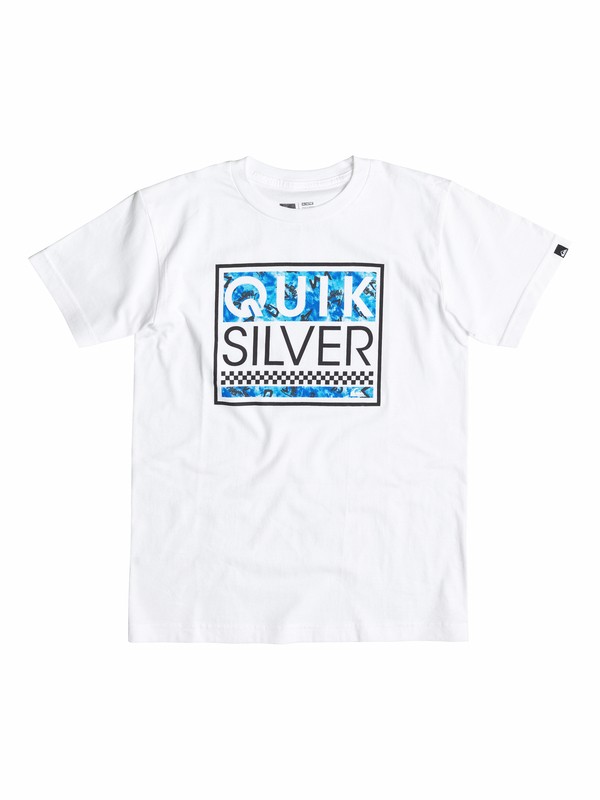 quiksilver, Baby Blockhead Ghetto T-Shirt, Bright White (wbb0) 0 Baby Blockhead Ghetto T-Shirt 40574200 Quiksilver