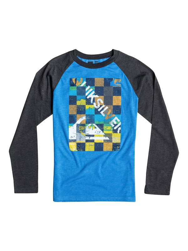 quiksilver, Boys 2-4 Checky Long Sleeve Tee, Victoria Blue-h (bqnh) 0 Boys 2-4 Checky Long Sleeve Tee 40644051 Quiksilver