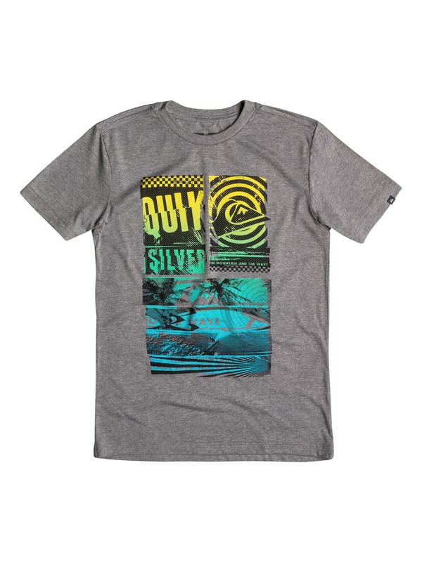 quiksilver, Boys 2-4 Rise And Shine Tee, Gargoyle - Heather (kpch) 0 Boys 2-4 Rise And Shine Tee 40644073 Quiksilver