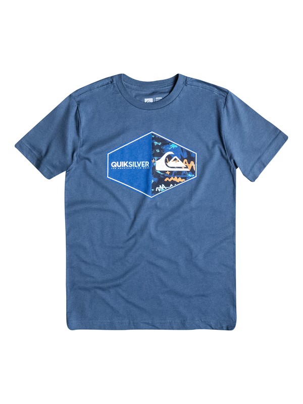 quiksilver, Boys 4-7 Straight Up Tee, Dark Denim (brq0) 0 Boys 4-7 Straight Up Tee 40654064 Quiksilver