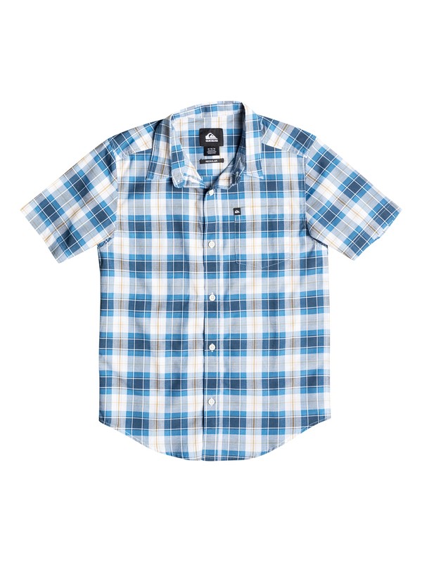 quiksilver, Boys 4-7 Patman Short Sleeve Shirt, Dark Denim (brq0) 0 Boys 4-7 Patman Short Sleeve Shirt 40654138 Quiksilver