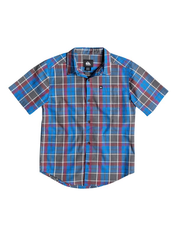 quiksilver, Boys 4-7 Think Short Sleeve Shirt, Dark Shadow (krp0) 0 Boys 4-7 Think Short Sleeve Shirt 40654139 Quiksilver