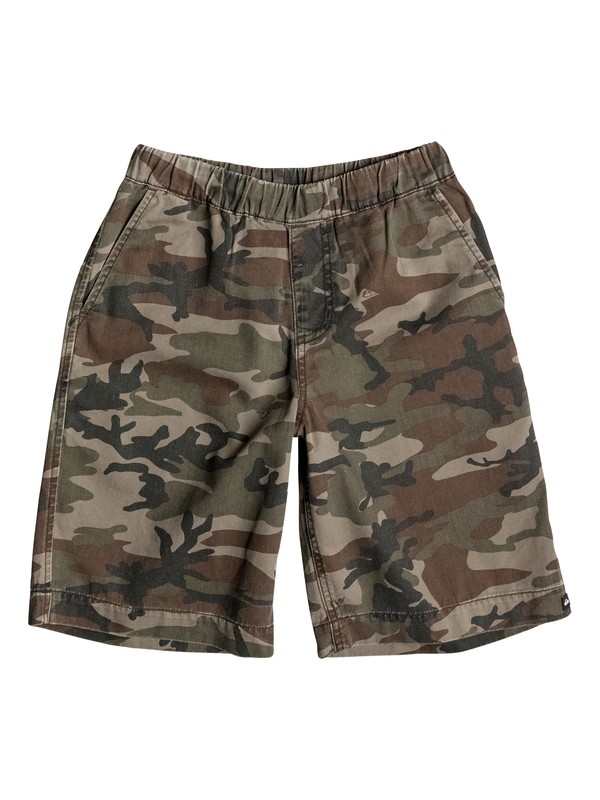 quiksilver, Boys 4-7 Camo Elastic Shorts, Bungee Cord (sps0) 0 Boys 4-7 Camo Elastic Shorts 40655047 Quiksilver