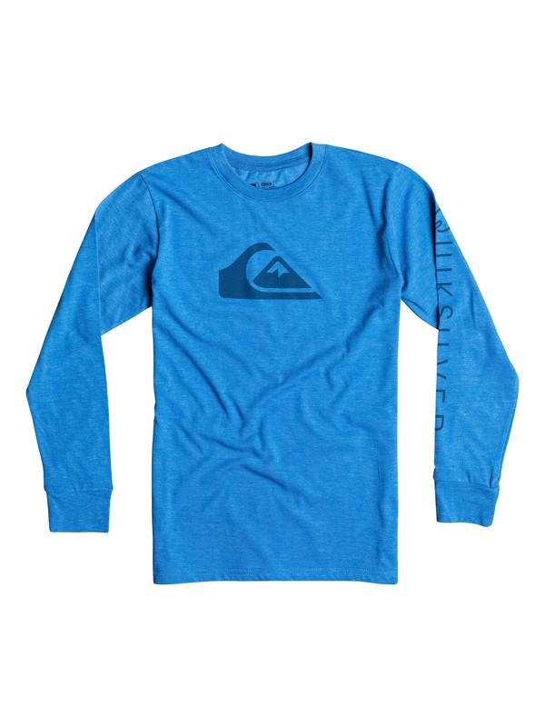 quiksilver, Boys 8-16 Logo Long Sleeve T-Shirt, Victoria Blue (bqn0) 0 Boys 8-16 Logo Long Sleeve T-Shirt 40664050 Quiksilver