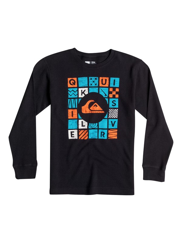 quiksilver, Boys 8-16 Squared Long Sleeve T-Shirt, Anthracite (kvj0) 0 Boys 8-16 Squared Long Sleeve T-Shirt 40664151 Quiksilver
