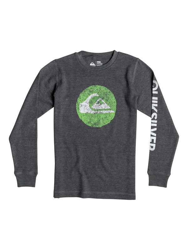 quiksilver, Boys 8-16 Ring Of Water Long Sleeve T-Shirt, Gargoyle - Heather (kpch) 0 Boys 8-16 Ring Of Water Long Sleeve T-Shirt 40664154 Quiksilver