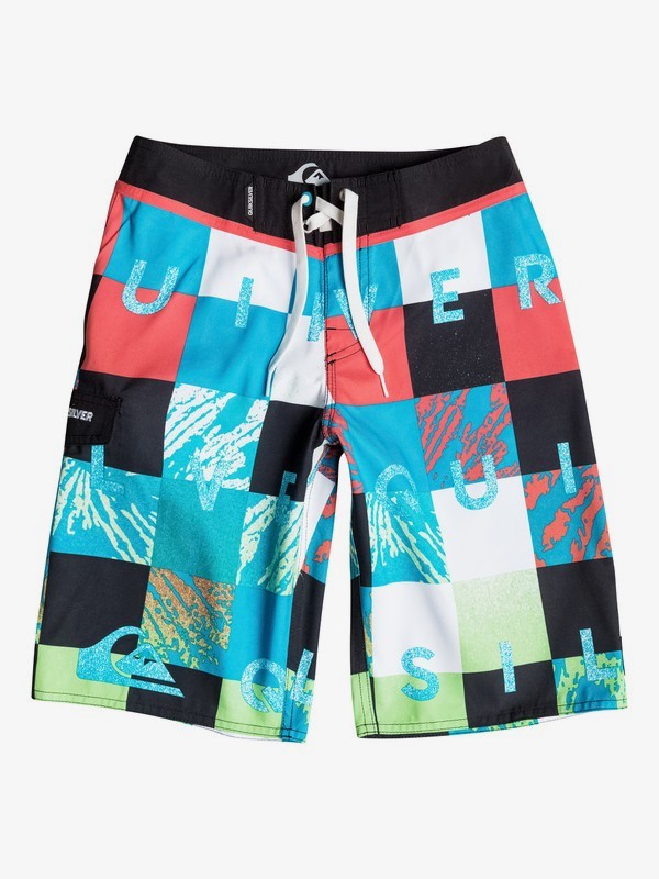 quiksilver, Boys 8-16 Check Remix Boardshorts, BLACK (kvj0) 0 Boys 8-16 Check Remix Boardshorts AQBBS03063 Quiksilver