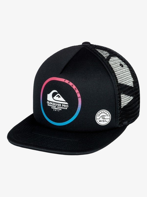 quiksilver, Quik Pro France 2017 - Trucker Cap for Boys 8-16, BLACK (kvj0) 0 Quik Pro France 2017 - Trucker Cap for Boys 8-16 AQBHA03264 Quiksilver