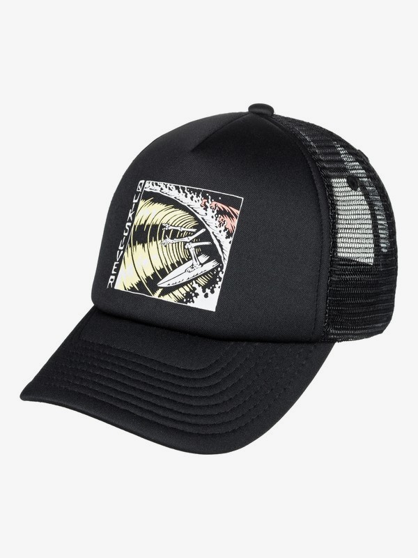 quiksilver, Boy's 8-16 Corgi Trucker Hat, BLACK (kvj0) 0 Boy's 8-16 Corgi Trucker Hat Black AQBHA03319 Quiksilver
