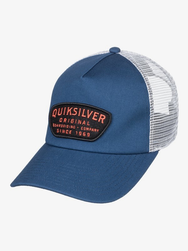 quiksilver, Cylinders - Trucker Cap for Boys 8-16, MEDIEVAL BLUE (bte0) 0 Cylinders - Trucker Cap for Boys 8-16 Blue AQBHA03335 Quiksilver