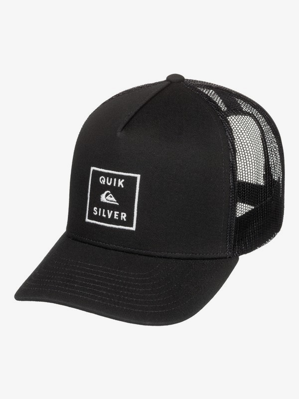 quiksilver, Boy's 8-16 Clipster Trucker Hat, BLACK (kva0) 0 Boy's 8-16 Clipster Trucker Hat Black AQBHA03340 Quiksilver