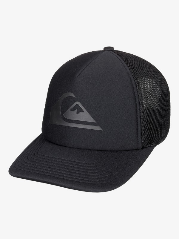 quiksilver, Boy's 8-16 All Bent Up Trucker Hat, BLACK (kvj0) 0 Boy's 8-16 All Bent Up Trucker Hat Black AQBHA03345 Quiksilver